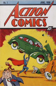 Найден в стене комикс "Action Comics #1"
