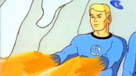 Человек-факел в мультсериале «Фантастическая четверка» в 1967 году