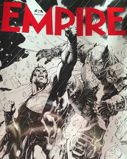 Обложка журнала Empire с Бэтменом и Суперменом