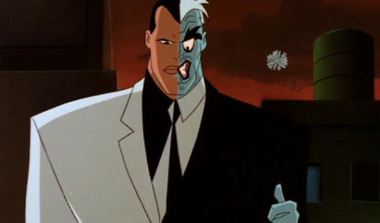 Двуликий появляется в мультсериале Бэтмен