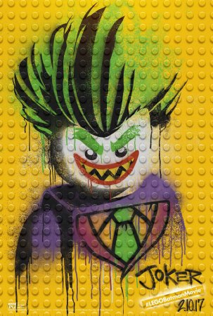Постер с Джокером из фильма, Лего. Фильм: Бэтмен.